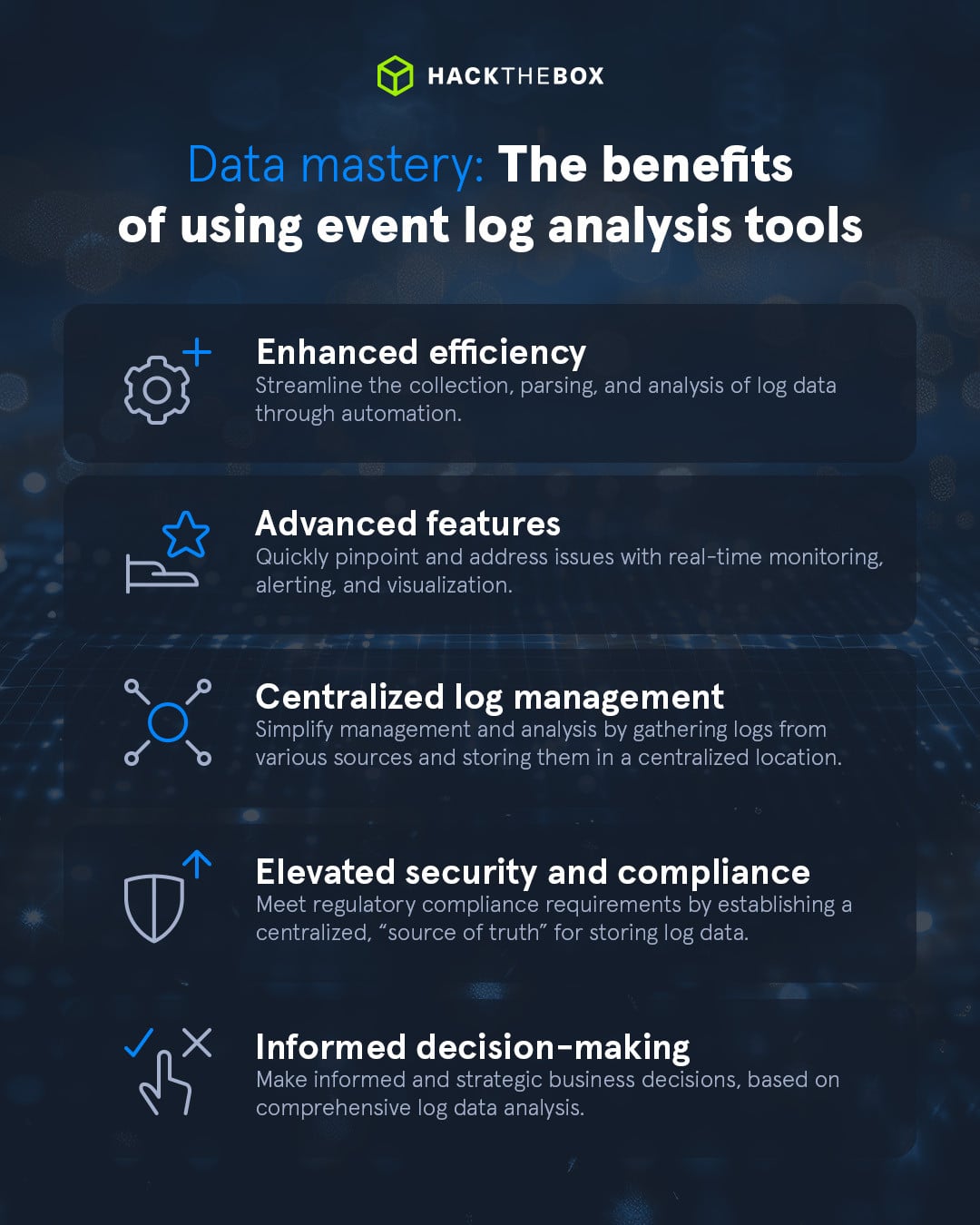 benefits of event log analysis tools