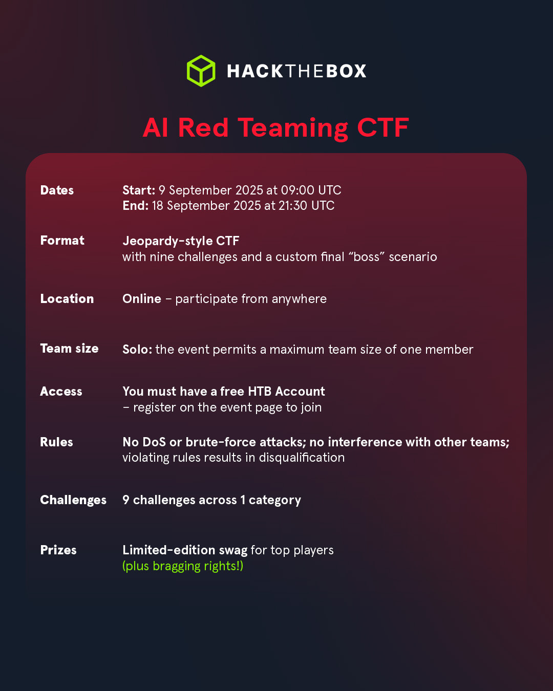 HTB AI Red Teaming