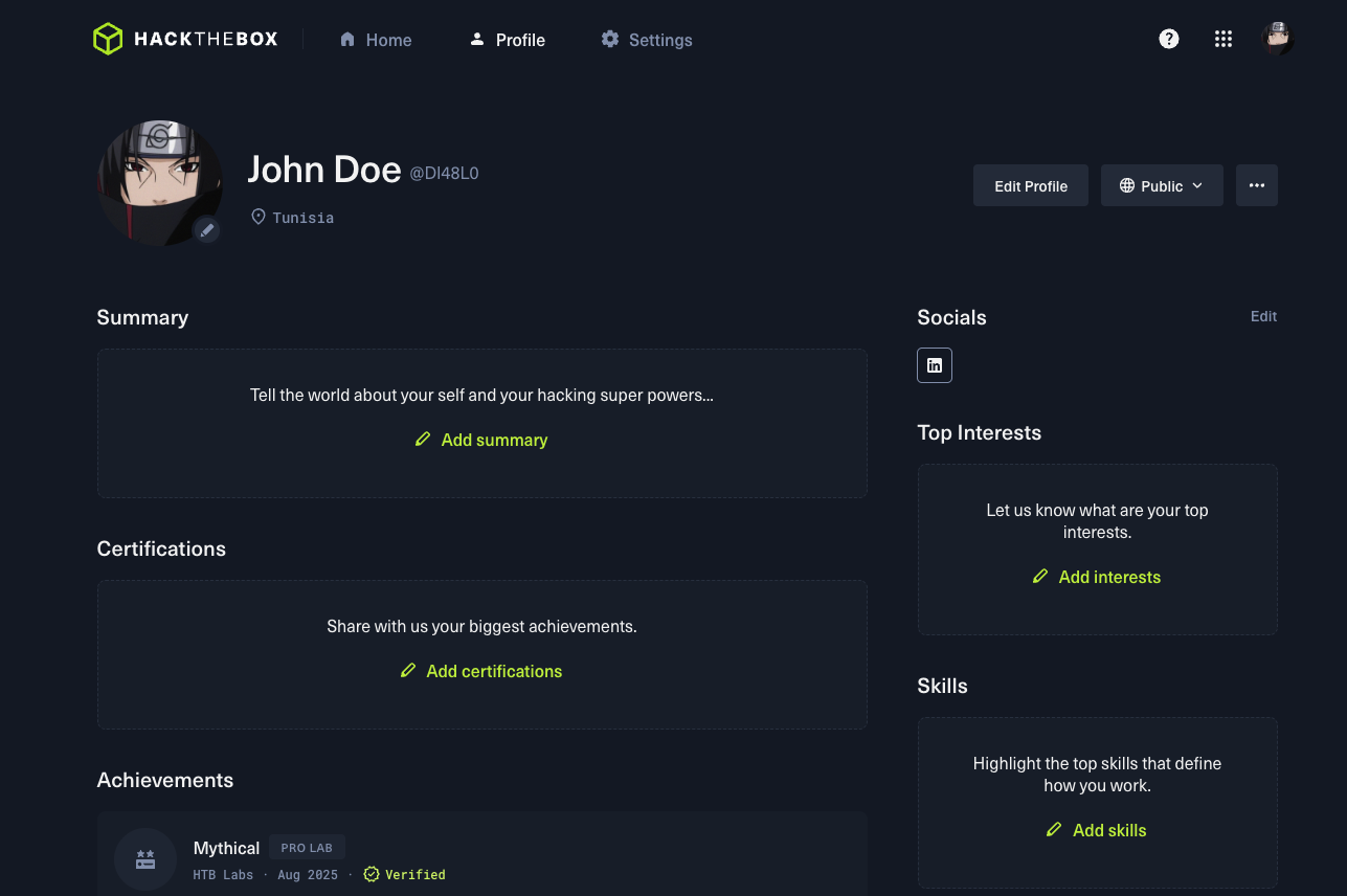 htbprofile