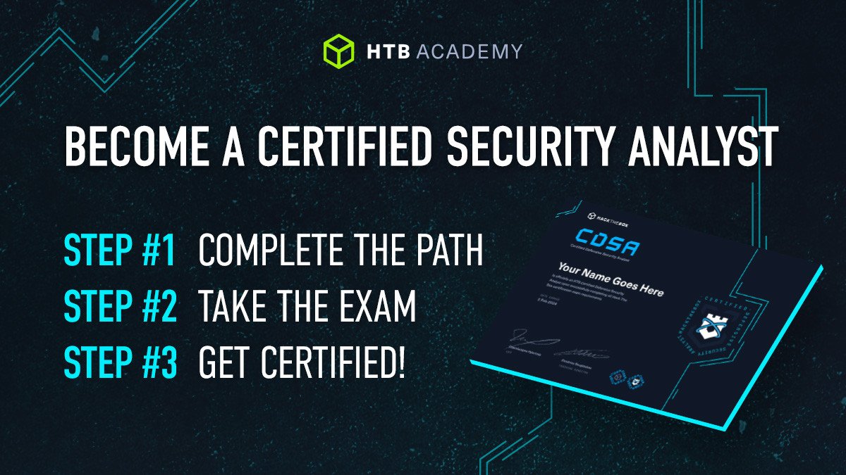 Become a certified security analyst