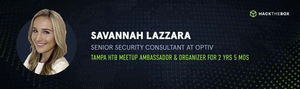 Savannah Lazzara - Tampa HTB Meetup Ambassador and Organizer
