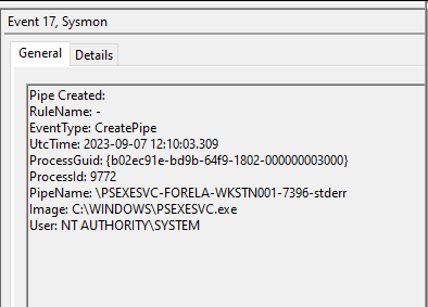 sysmon event file analysis